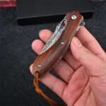 VG10 Damascus-Flounder Folding Knife - Image 6