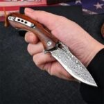 VG10 Damascus-Flounder Folding Knife - Image 5