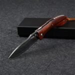 VG10 Damascus-Flounder Folding Knife - Image 4