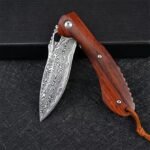 VG10 Damascus-Flounder Folding Knife - Image 3