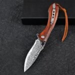 VG10 Damascus-Flounder Folding Knife - Image 2