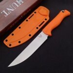 New Butterfly Benchmade 15500 Meatcrafter Hunting Survival Knife (Black and Orange) - Image 6