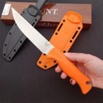 New Butterfly Benchmade 15500 Meatcrafter Hunting Survival Knife (Black and Orange) - Image 4