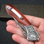 VG10 Damascus - Shark Dragon Folding Knife - Image 9