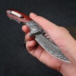 VG10 Damascus - Shark Dragon Folding Knife - Image 5