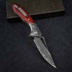 VG10 Damascus - Shark Dragon Folding Knife - Image 3