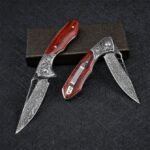 VG10 Damascus - Shark Dragon Folding Knife - Image 2