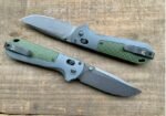 Benchmade Butterfly 430BK Folding Knife (Green Handle Half-Tooth) - Image 9