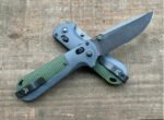 Benchmade Butterfly 430BK Folding Knife (Green Handle Half-Tooth) - Image 7
