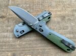 Benchmade Butterfly 430BK Folding Knife (Green Handle Half-Tooth) - Image 6