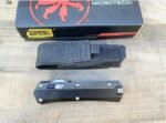 Microtech Snake God Straight Jump Knife (Damascus Carbon Fiber Handle) - Image 9