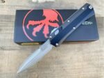 Microtech Snake God Straight Jump Knife (Damascus Carbon Fiber Handle) - Image 2