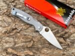 C81 Titanium Folding Knife Ceramic Bearing (Checkered High Standard) - Image 2