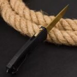 New Butterfly Benchmade 5370FEOTF Gunfighting Straight Jump Knife (Black Handle) - Image 5