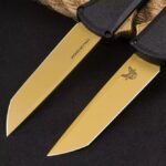 New Butterfly Benchmade 5370FEOTF Gunfighting Straight Jump Knife (Black Handle) - Image 3