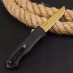 New Butterfly Benchmade 5370FEOTF Gunfighting Straight Jump Knife (Black Handle) - Image 2