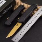 New Butterfly Benchmade 5370FEOTF Gunfighting Straight Jump Knife (Black Handle)