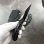 Bastinelliknives Bastinelli Little Yankee M390 Blade Micarta Handle Straight Knife - Image 7