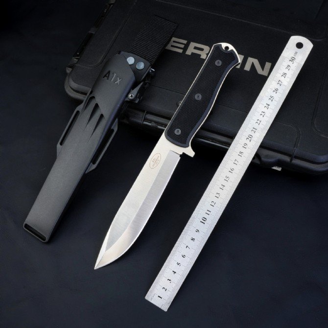 2025070600078482 Sweden FK A1X Large Swedish Air Force Straight Knife - Image 1