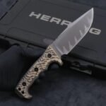 Millerbros Millerbros High-End Handmade Knife Custom Model, Gold Wire Handle m-8 Tactical Knife - Image 6