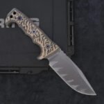 Millerbros Millerbros High-End Handmade Knife Custom Model, Gold Wire Handle m-8 Tactical Knife - Image 4