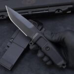 Italian Extreme Force Compact School Officer Camouflage Tactical Straight Knife - Image 5