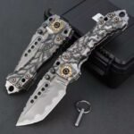 USA Miller Brothers Handmade Volcano Edition T1-Heavy Folding Knife with Waterproof Case - Image 2
