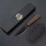 Italy Bastinelliknives Bastinelli SilenceSlim Silence Small Brown Micarta Handle Straight Knife - Image 11