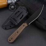 Italy Bastinelliknives Bastinelli SilenceSlim Silence Small Brown Micarta Handle Straight Knife - Image 4